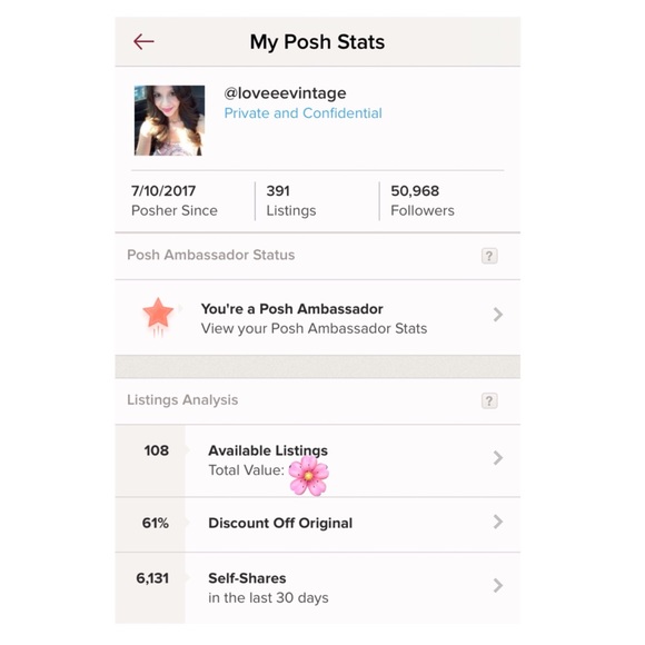 🍃🌸🌺Yay! I'm officially a Posh Ambassador!🌺🌸🍃 - Picture 3 of 5